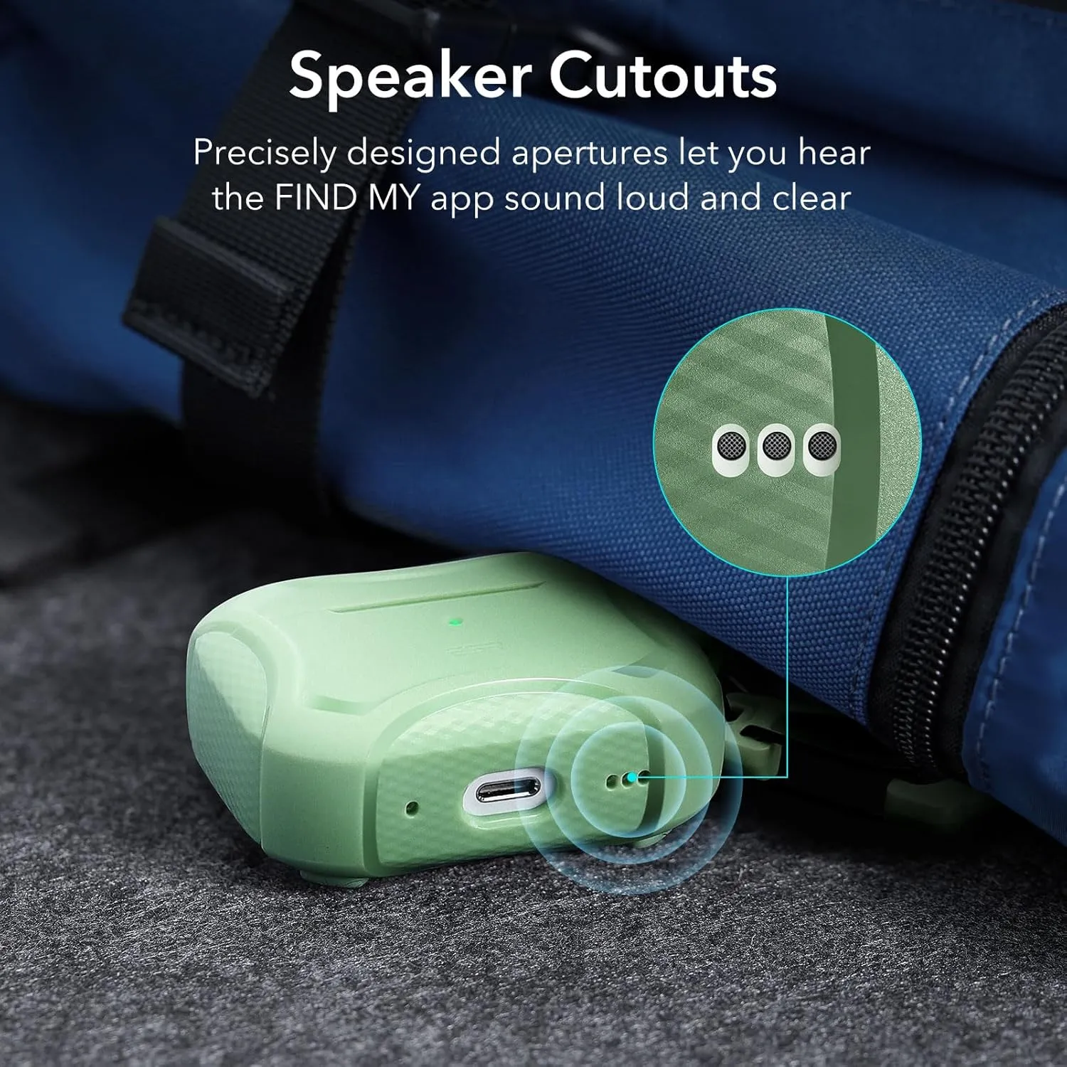 ESR for AirPods Pro 2nd Generation Case, Compatible with Airpods Pro Case 2nd/1st Gen (2023/2022/2019), Compatible with MagSafe, Powerful Drop Protection, Magnetic Lid with Cleaner Kit, Light Green