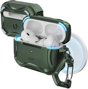 ESR for AirPods Pro 2nd Generation Case (HaloLock), Compatible with Airpods Pro Case 2nd/1st Gen (2023/2022/2019), Compatible with MagSafe, Powerful Drop Protection, Magnetic Lid, Green
