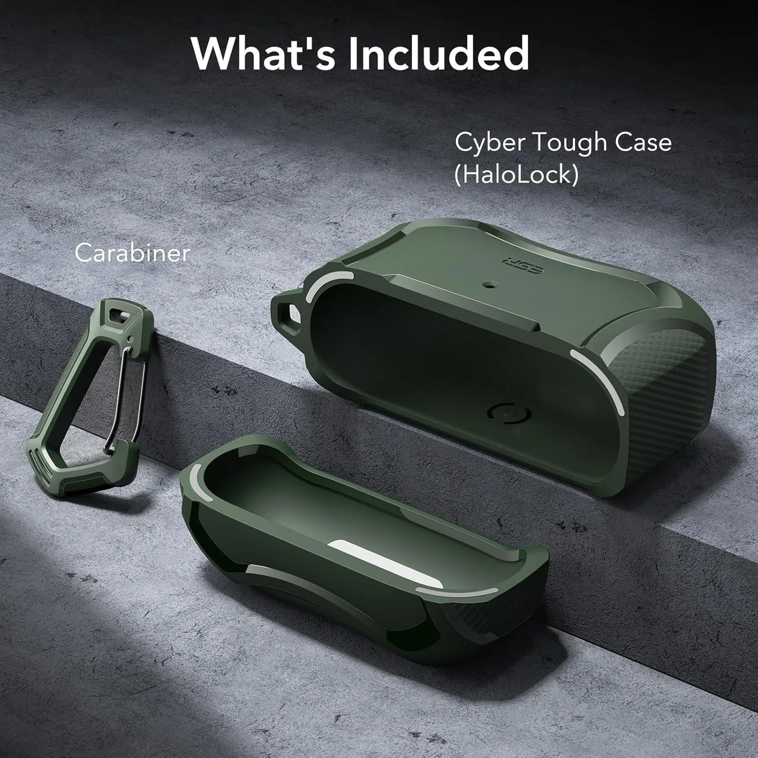 ESR for AirPods Pro 2nd Generation Case (HaloLock), Compatible with Airpods Pro Case 2nd/1st Gen (2023/2022/2019), Compatible with MagSafe, Powerful Drop Protection, Magnetic Lid, Green