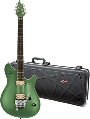 EVH Wolfgang Special 6-String Right-Handed Electric Guitar with Ebony Fingerboard (Pelham Green) Bundle with EVH Wolfgang Special Electric Guitar Weather-Resistant Hard Case (Black) (2 Items)
