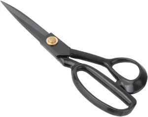 Fabric Scissors, Craft Scissors Sewing Scissors Sewing Accessories Adjustable Sewing Scissors Retro Black Steel Clothes Leather Craft Tailor Scissors for Cloth Cutting Quilting