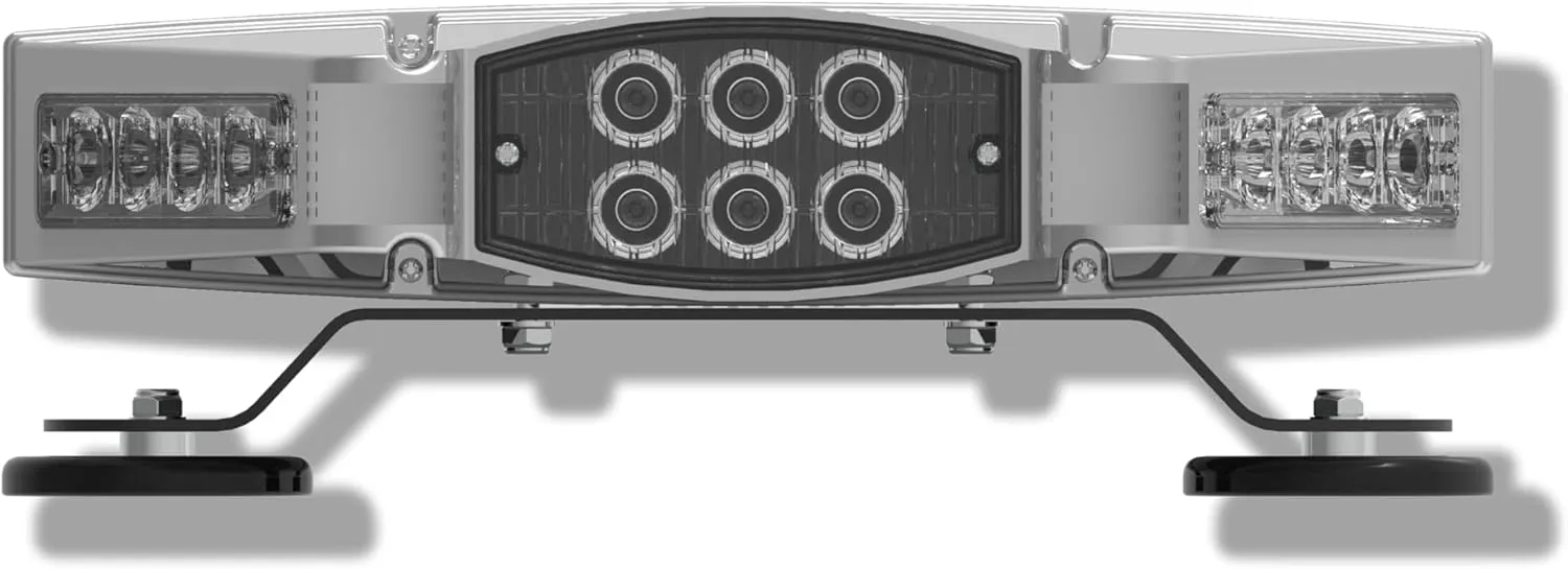 Falcon Flight Emergency 3 watt Low Profile Magnetic Roof Mount Mini LED Light Bar 18 in (Amber/White)