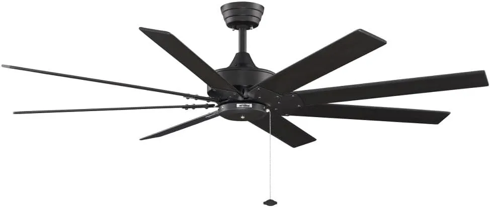 Fanimation Levon - 63 inch - Matte White with Matte White Blades and Pull-Chain - FP7910MW