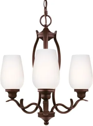 Feiss F3001/3ORBH Standish Chandeliers Lighting, 3, Oil-Rubbed Bronze