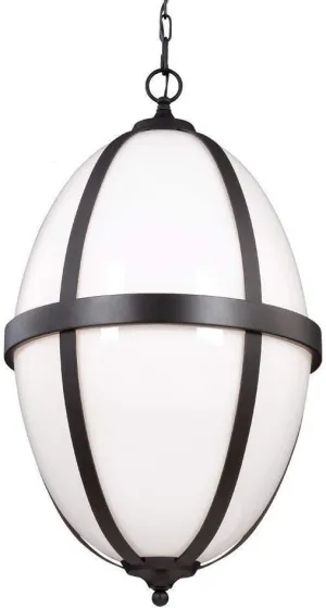 Feiss F3057/3ORB Amato Pendant Lighting, 29" Height, Bronze