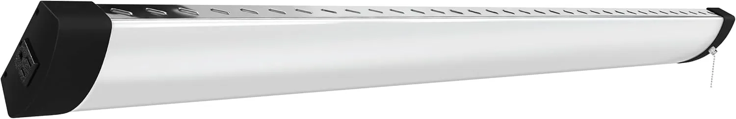 Feit Electric 3ft LED Utility Light, 3000 Lumens, 4000K Cool White, Plug-in, Flush/Hanging Mount, Ultra-Lightweight, 30W LED Shop Light and Under Cabinet Light, 50,000-Hour Lifespan, SHOP/3X1/840/V1