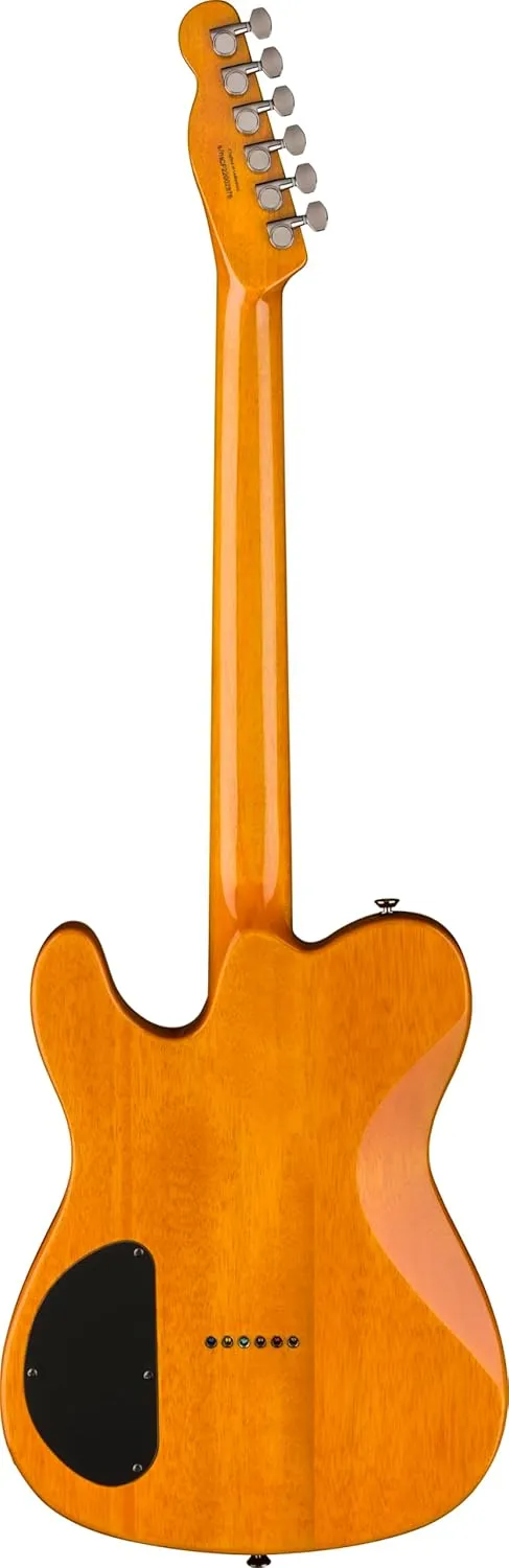 Fender Set Neck Custom Tele FMT featuring Seymour Duncan Humbucker�s, Electric Guitar with 2-Year Warranty, Many Tones, Elegant Finish, Amber