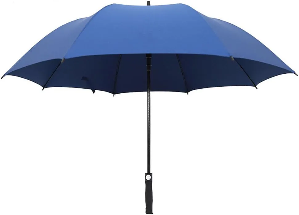 Fiberglass Reinforced Ribs Windproof Golf Umbrella Extra Large Canopy Automatic Open Rain&Wind Repellent Stick Umbrellas with Comfortable Anti-Slip Rubberized Grip