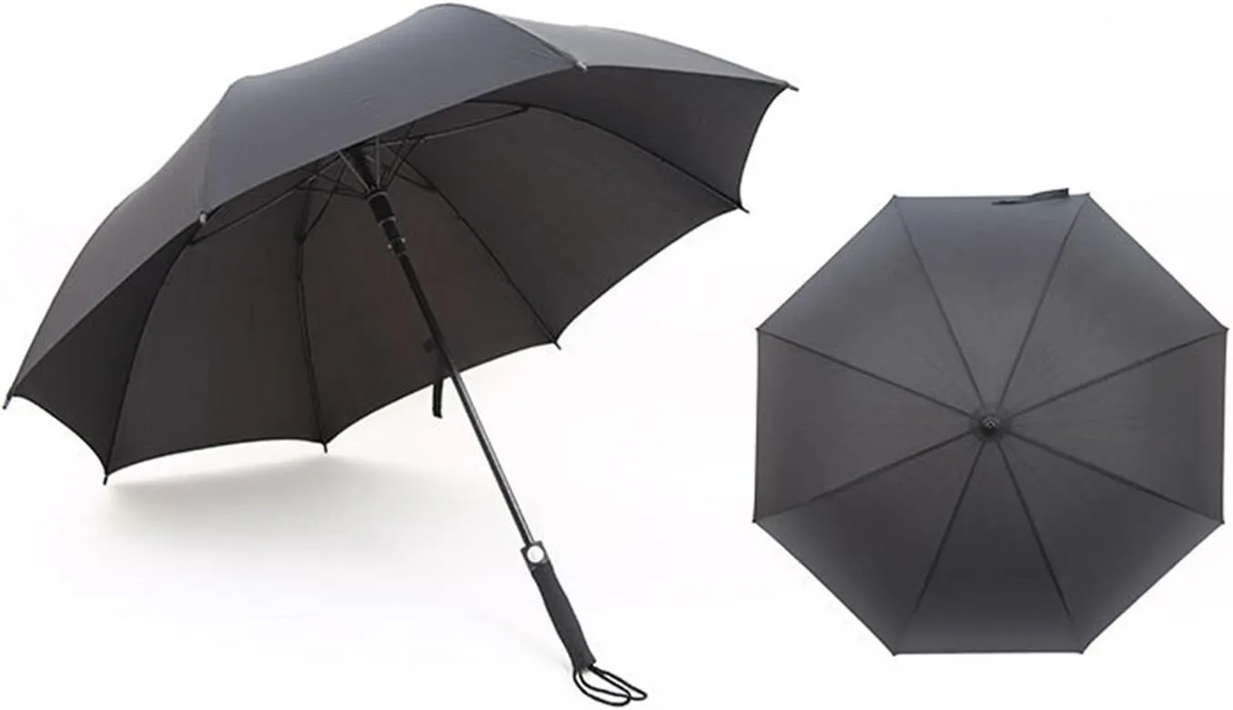 Fiberglass Reinforced Ribs Windproof Golf Umbrella Extra Large Canopy Automatic Open Rain&Wind Repellent Stick Umbrellas with Comfortable Anti-Slip Rubberized Grip