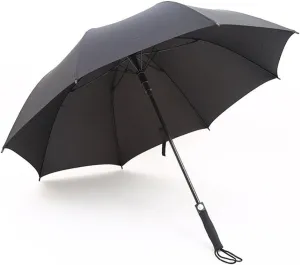 Fiberglass Reinforced Ribs Windproof Golf Umbrella Extra Large Canopy Automatic Open Rain&Wind Repellent Stick Umbrellas with Comfortable Anti-Slip Rubberized Grip
