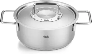 Fissler Pure Collection Stainless Steel 2.7 Quart Rondeau with Metal Lid