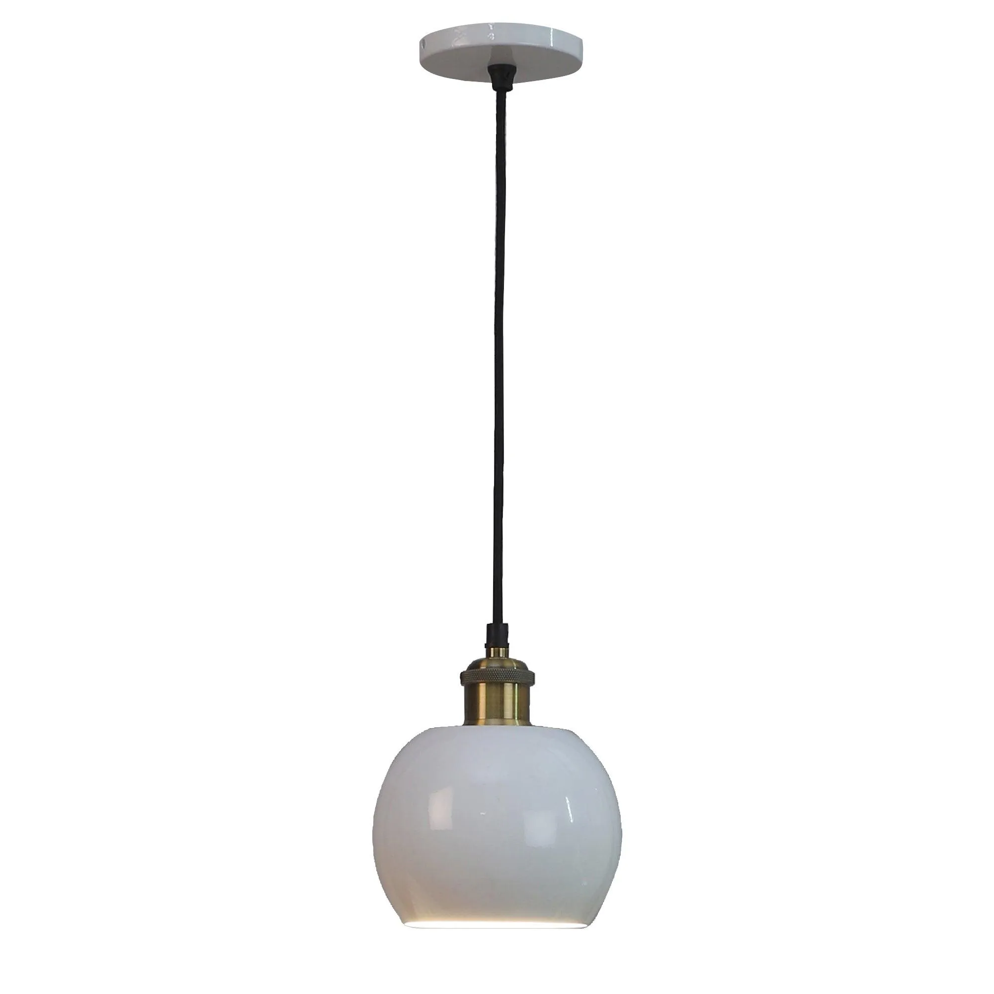 Formul White Metal Hanging Light by SS Lightings