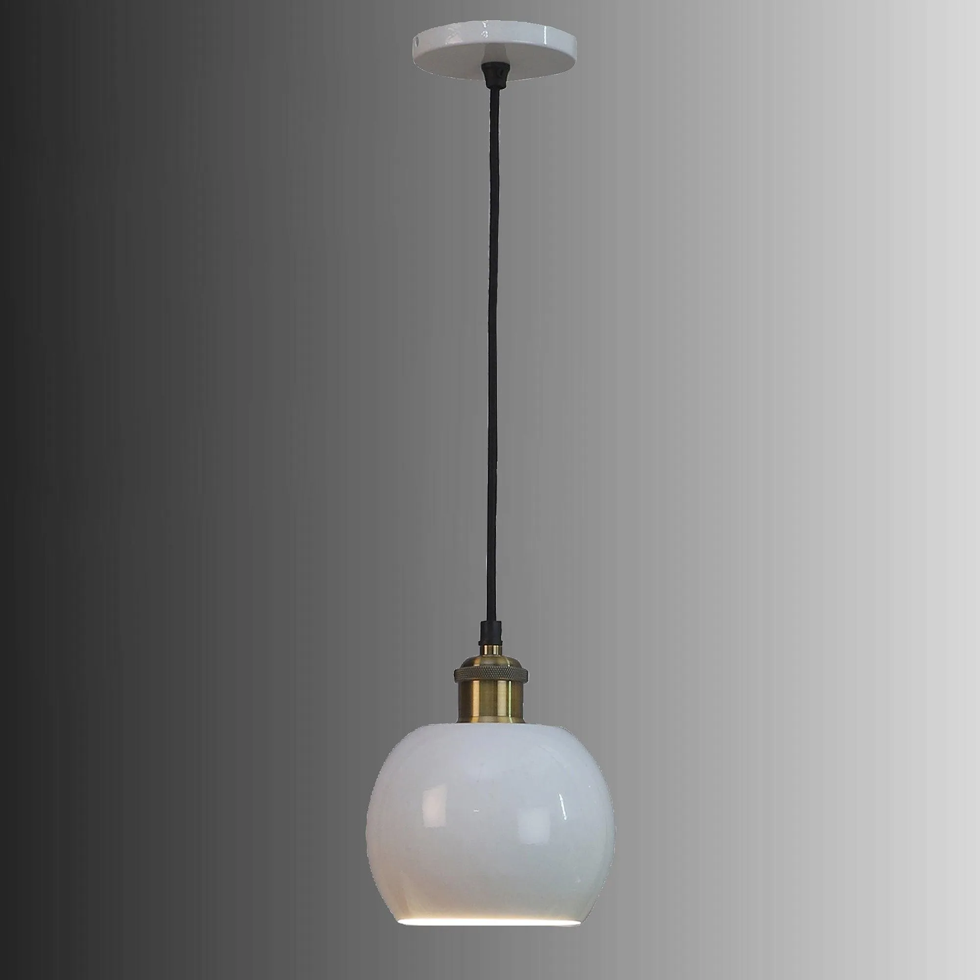 Formul White Metal Hanging Light by SS Lightings