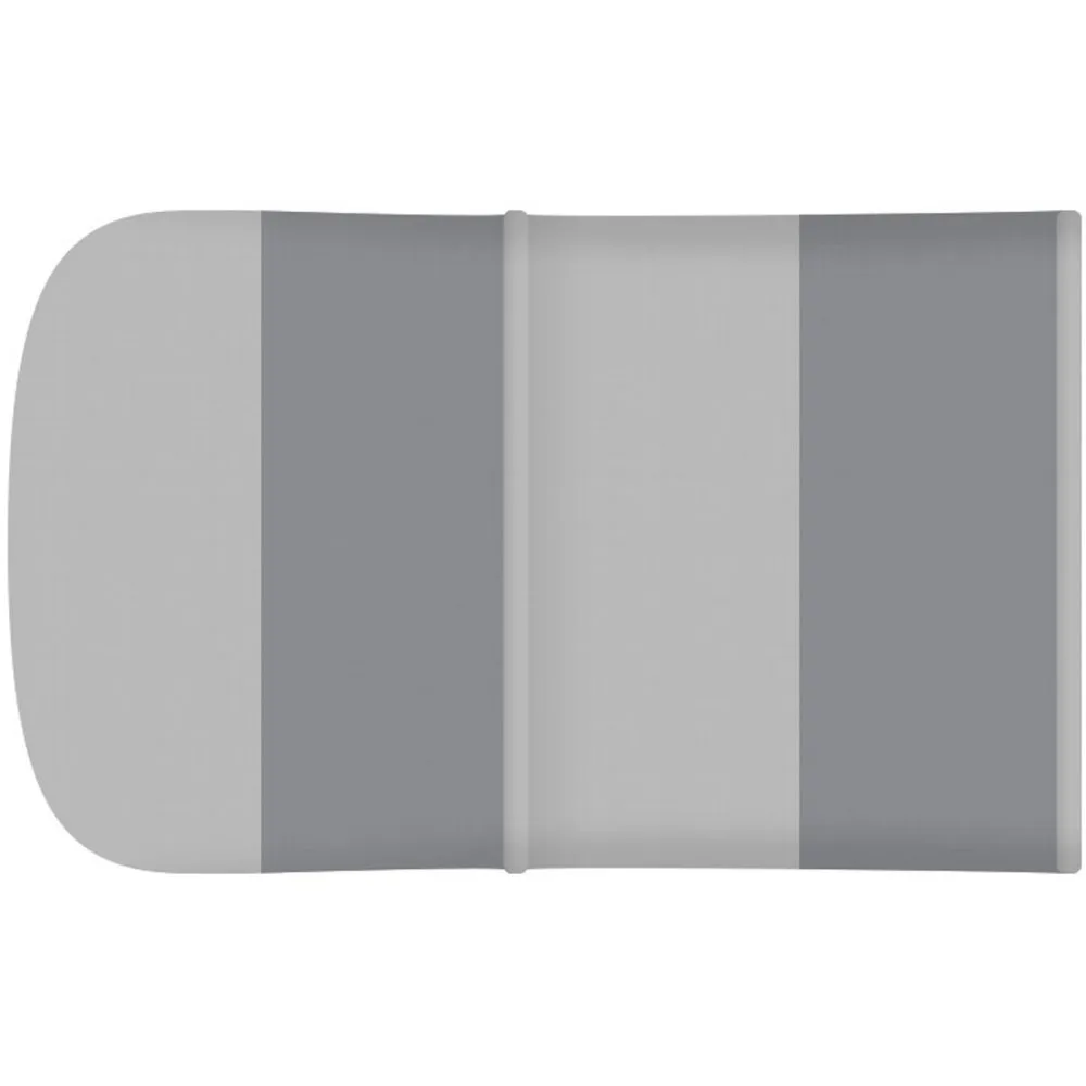 Foundations Gaggle 4 Buggy Fabric Canopy, UV & Rain Protection, Extends Over Front Seat for Full Protection of All Riders, Steel Pipe Frame for Durability (Two-Toned Gray)