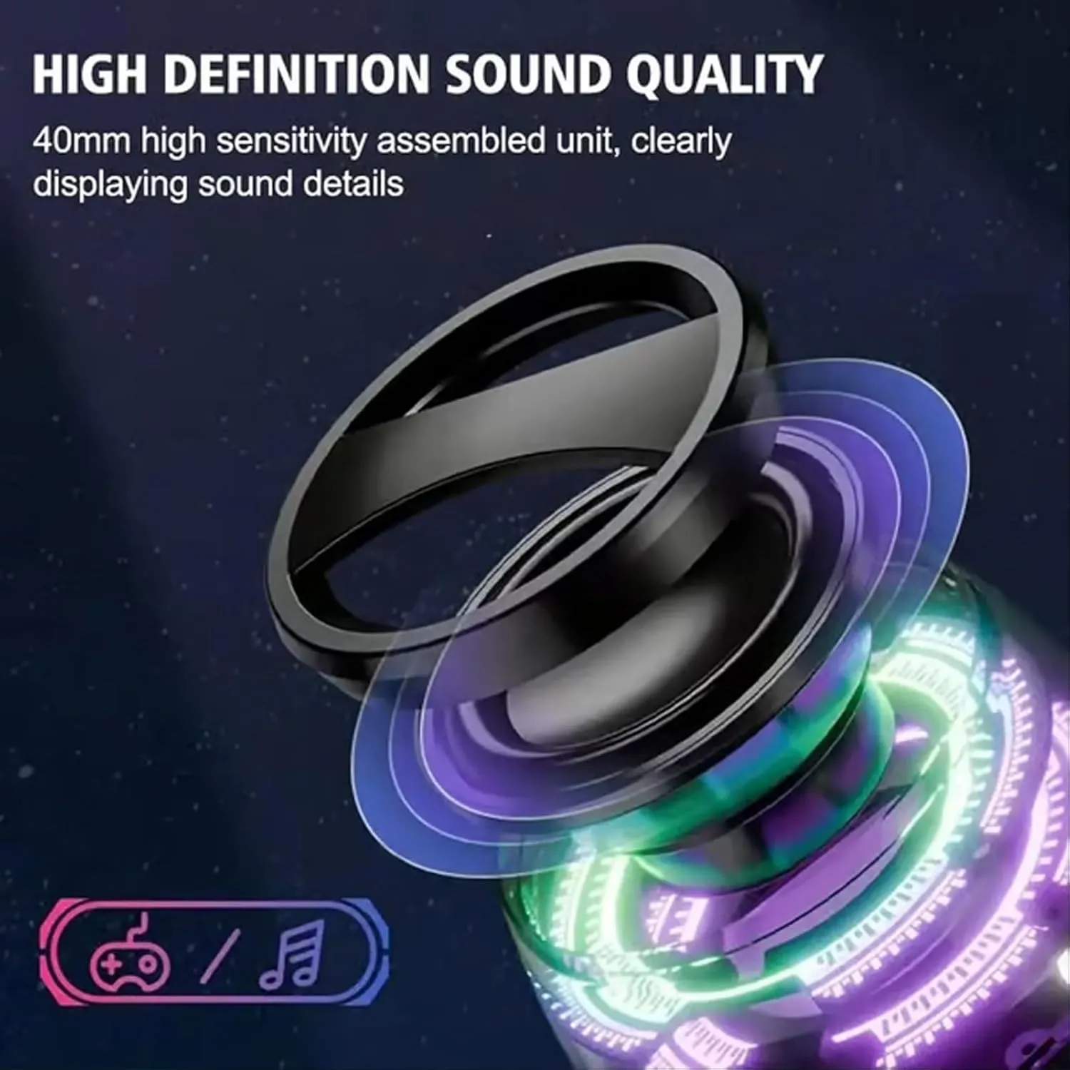 G200 Multifunctional magnetic Bluetooth speaker, Sonic Bright RGB Magnetic speaker, Mini Portable Cell Phone Stand Wireless Speakerith Multi-RGB Color Light and, for Metal Surface Room,Bike,Car(Set 2)