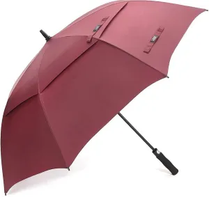 G4Free 47/54/62/68 Inch Automatic Open Golf Umbrella Oversize Extra Large Double Canopy Vented Windproof Waterproof Stick Umbrellas