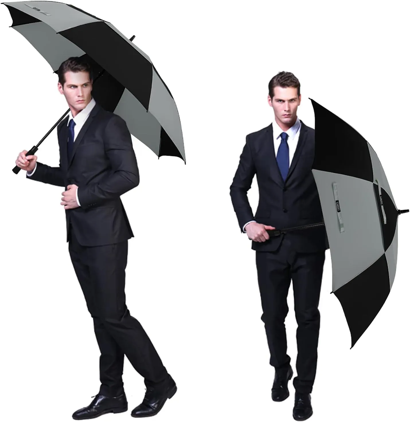 G4Free 47/54/62/68 Inch Automatic Open Golf Umbrella Oversize Extra Large Double Canopy Vented Windproof Waterproof Stick Umbrellas