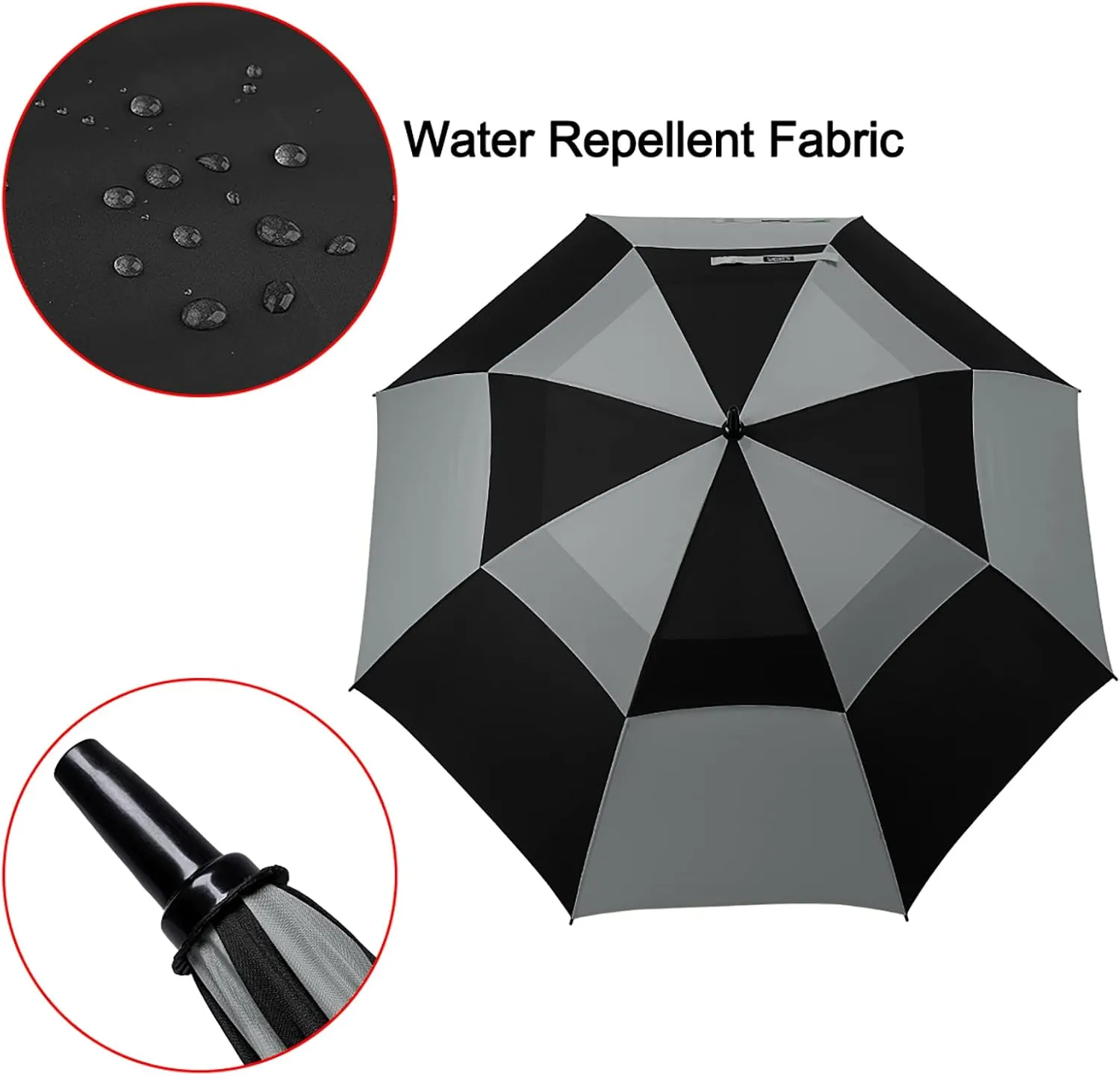 G4Free 47/54/62/68 Inch Automatic Open Golf Umbrella Oversize Extra Large Double Canopy Vented Windproof Waterproof Stick Umbrellas