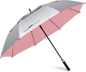G4Free 47/54/62/68 Inch UV Protection Golf Umbrella Auto Open Vented Double Canopy Oversize Extra Large Windproof Sun Rain Umbrellas