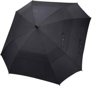 G4Free Extra Large Golf Umbrella 62/68 inch Square Vented Windproof Auto Open Double Canopy Oversized Stick Umbrella