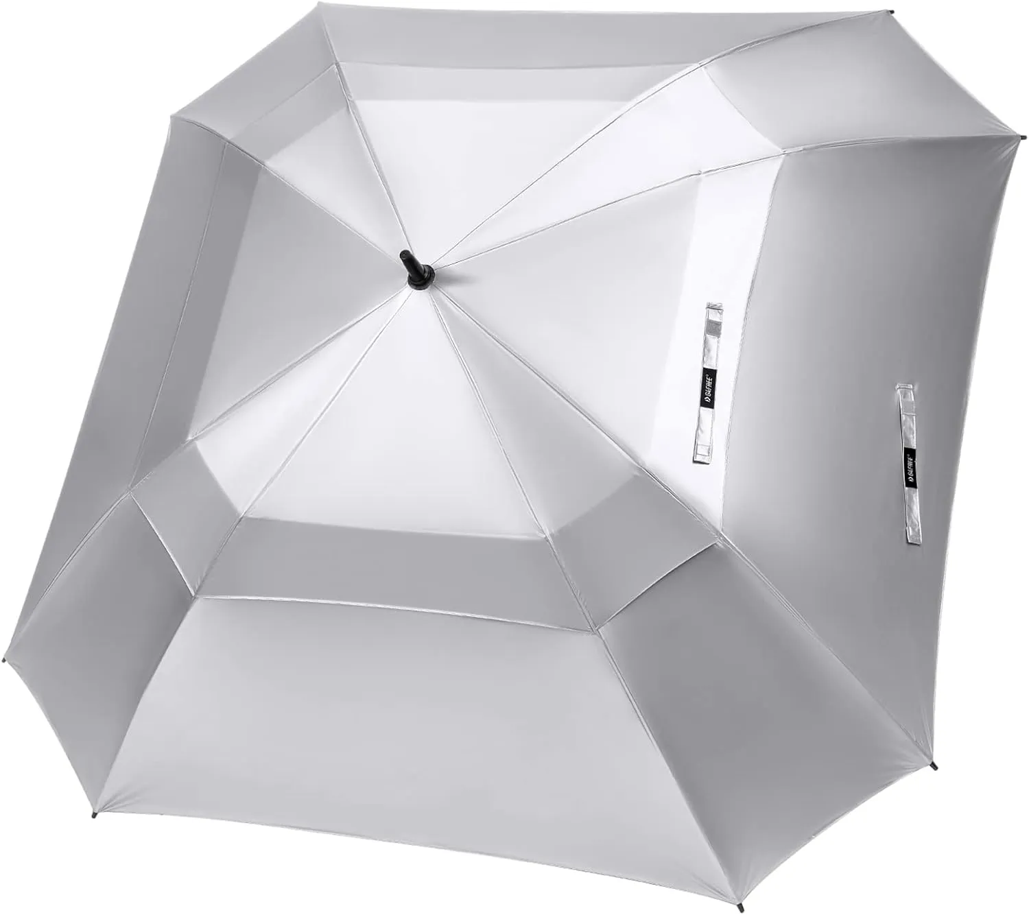 G4Free Extra Large Golf Umbrella 62/68 inch Square Vented Windproof Auto Open Double Canopy Oversized Stick Umbrella