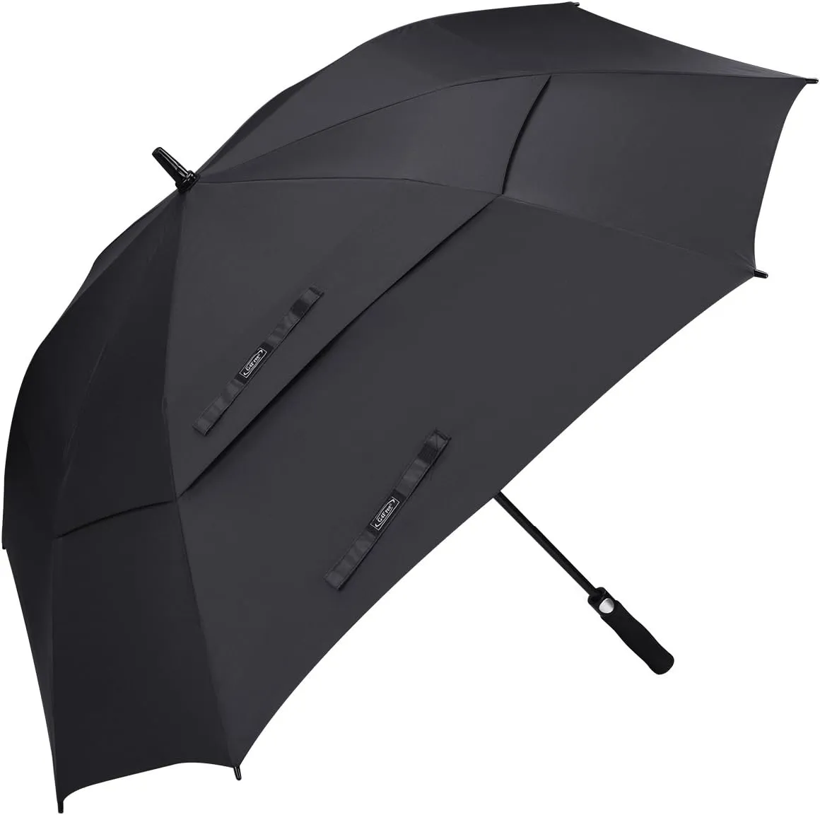 G4Free Extra Large Golf Umbrella 62/68 inch Square Vented Windproof Auto Open Double Canopy Oversized Stick Umbrella