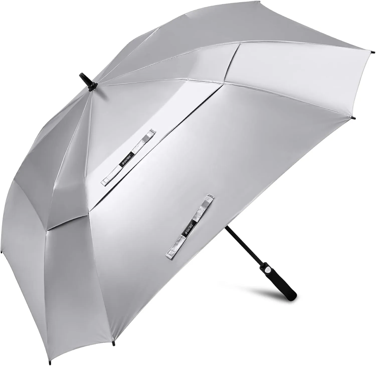 G4Free Extra Large Golf Umbrella 62/68 inch Square Vented Windproof Auto Open Double Canopy Oversized Stick Umbrella