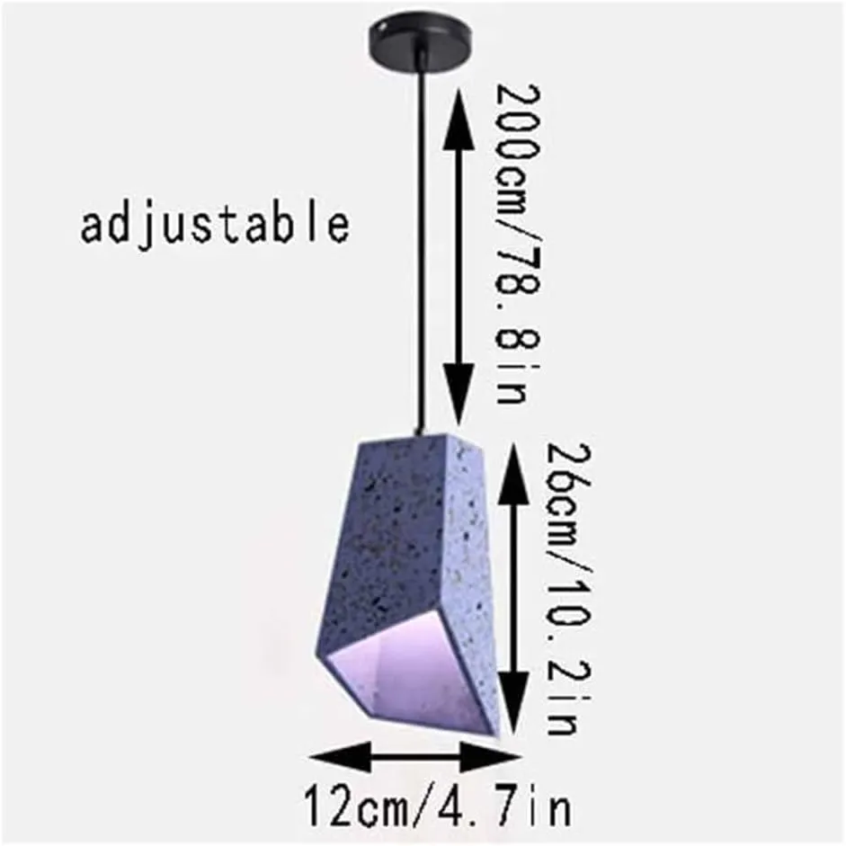 Garden parasols Modern Irregular Chandelier Cylindrical LED Three-Color Dimming Ceiling Lamp Adjustable Hanging Wire Single Head Lighting Fixture for Restaurant Bar Coffee Shop Dining Room Living
