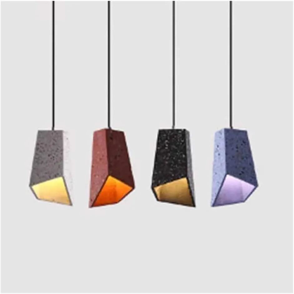 Garden parasols Modern Irregular Chandelier Cylindrical LED Three-Color Dimming Ceiling Lamp Adjustable Hanging Wire Single Head Lighting Fixture for Restaurant Bar Coffee Shop Dining Room Living