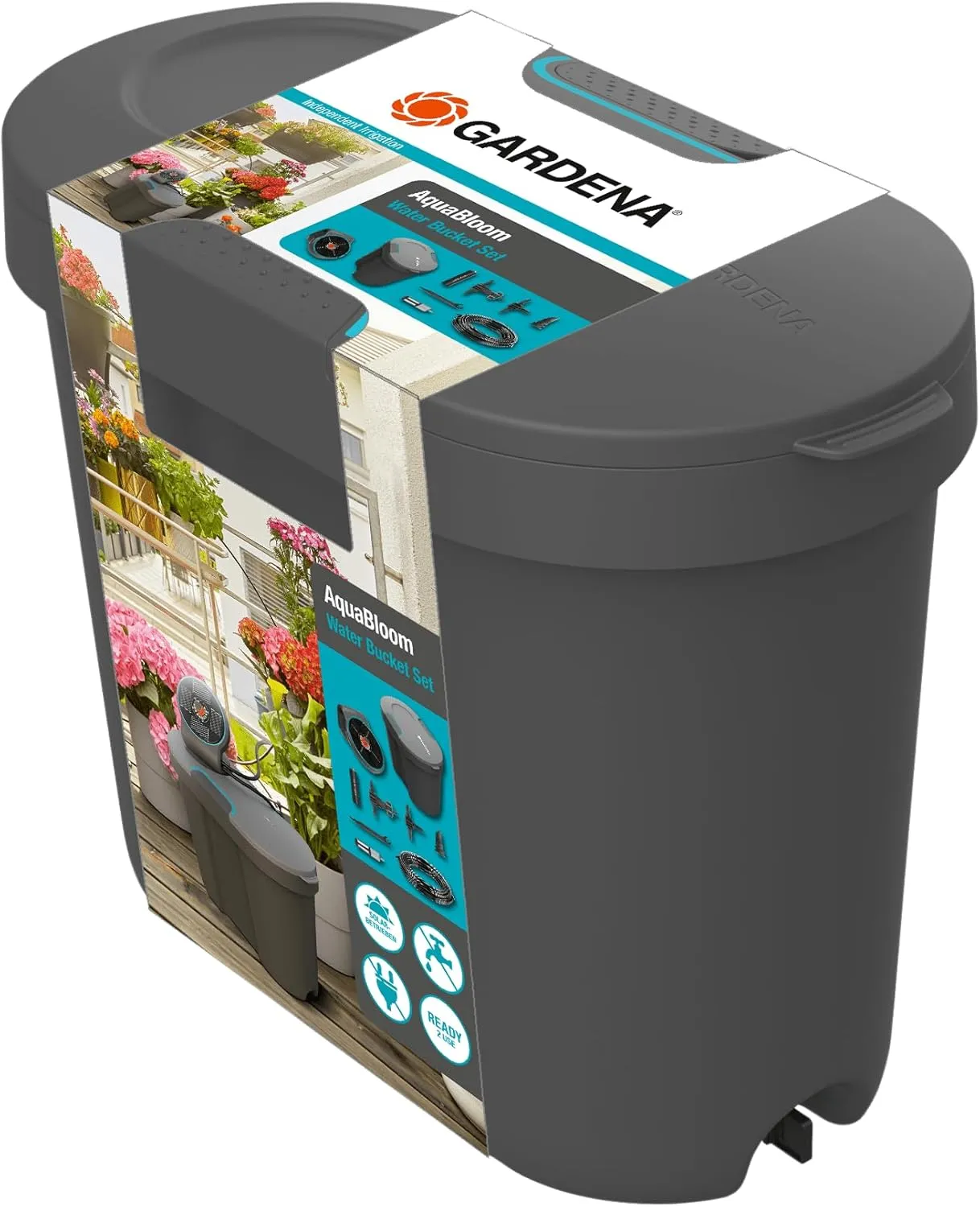 Gardena Water Tank: Water Storage for Indoor and Outdoor, can be Extended with Distributor Pipe and Connector, 10.5 l (13367-20)