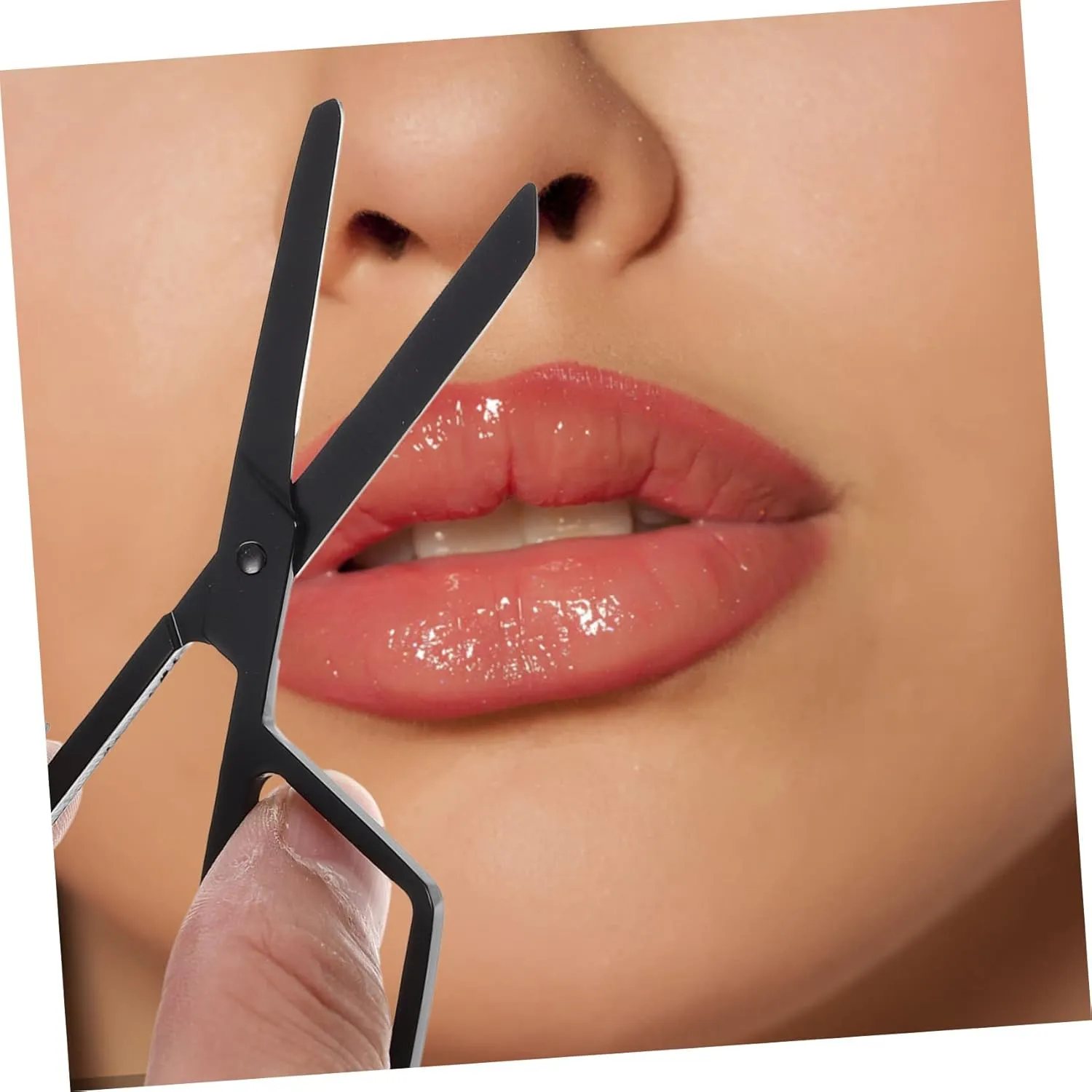 Gatuida 5sets Convenient Nose Hair Remover Small Grooming Scissors Eyebrow Trimming Stainless Steel Safety Scissors 2pcs*5