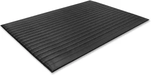 Genuine Joe Air Step Anti-Fatigue Black Mat, 36" L x 24" W