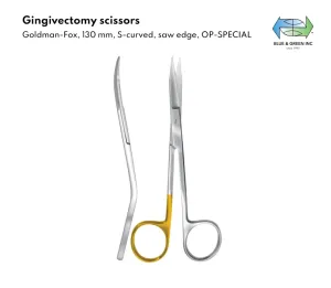 Gingivectomy scissors,130mm (HSB 394-13)