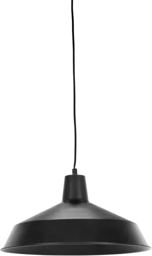 GLOBE Electric 65151 1-Light Plug-in Pendant Lighting, Matte Black, 15ft Black Cord, in-Line On/Off Switch, Hanging Lamp, Hanging Lights, Ceiling Light Fixture