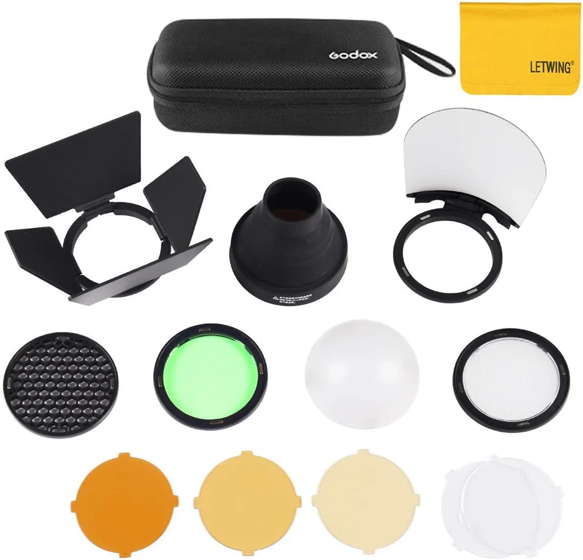 Godox AK-R1 Accessories Kit for Godox V1 Godox V1 Pro Godox AD100 Pro Godox V100 Round Head Flash and Godox H200R Round Flash Head to Godox AD200/Godox AD200 Pro/Godox AD200Pro II Pocket Flash