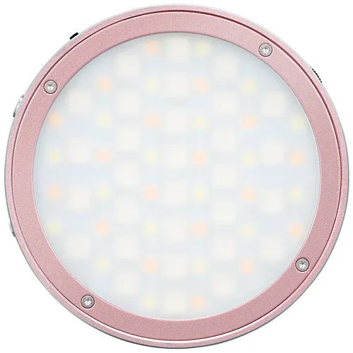 Godox Round Mini RGB LED Magnetic Light (Pink)