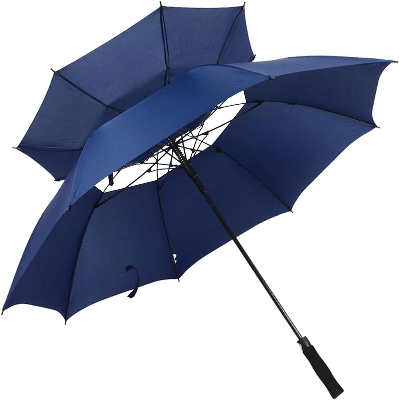 Golf Umbrella Automatic Opening Large Waterproof Gift Sturdy Heavy Duty Double Canopy Vented Umbrella Windproof for Outdoor