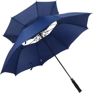 Golf Umbrella Double Canopy Vented Umbrella Large Gift Waterproof Windproof Automatic Open for Men Women Golfer Travel Family