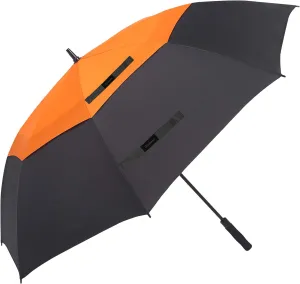 golf umbrella large oversize 68 inches air vent double canopy windproof automatic straight rain umbrellas for men and women