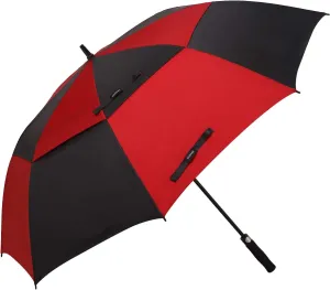 golf umbrella large oversize 68 inches air vent double canopy windproof automatic straight rain umbrellas for men and women