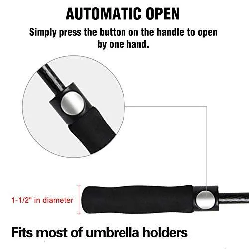 Golf Umbrella Windproof Large 62 Inch,  Automatic Open,