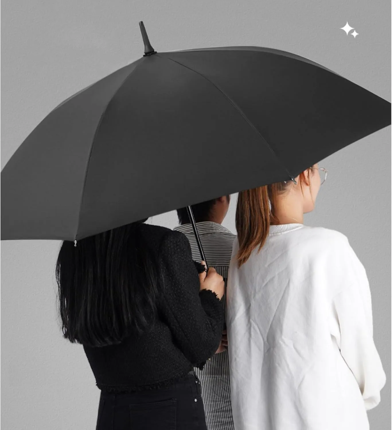 Golf Umbrella,Windproof Large Umbrellas For Rain,j Stick Handle,Easy to Grip,Double Canopy Cloth,With Umbrella Cover,115cm / 124cm