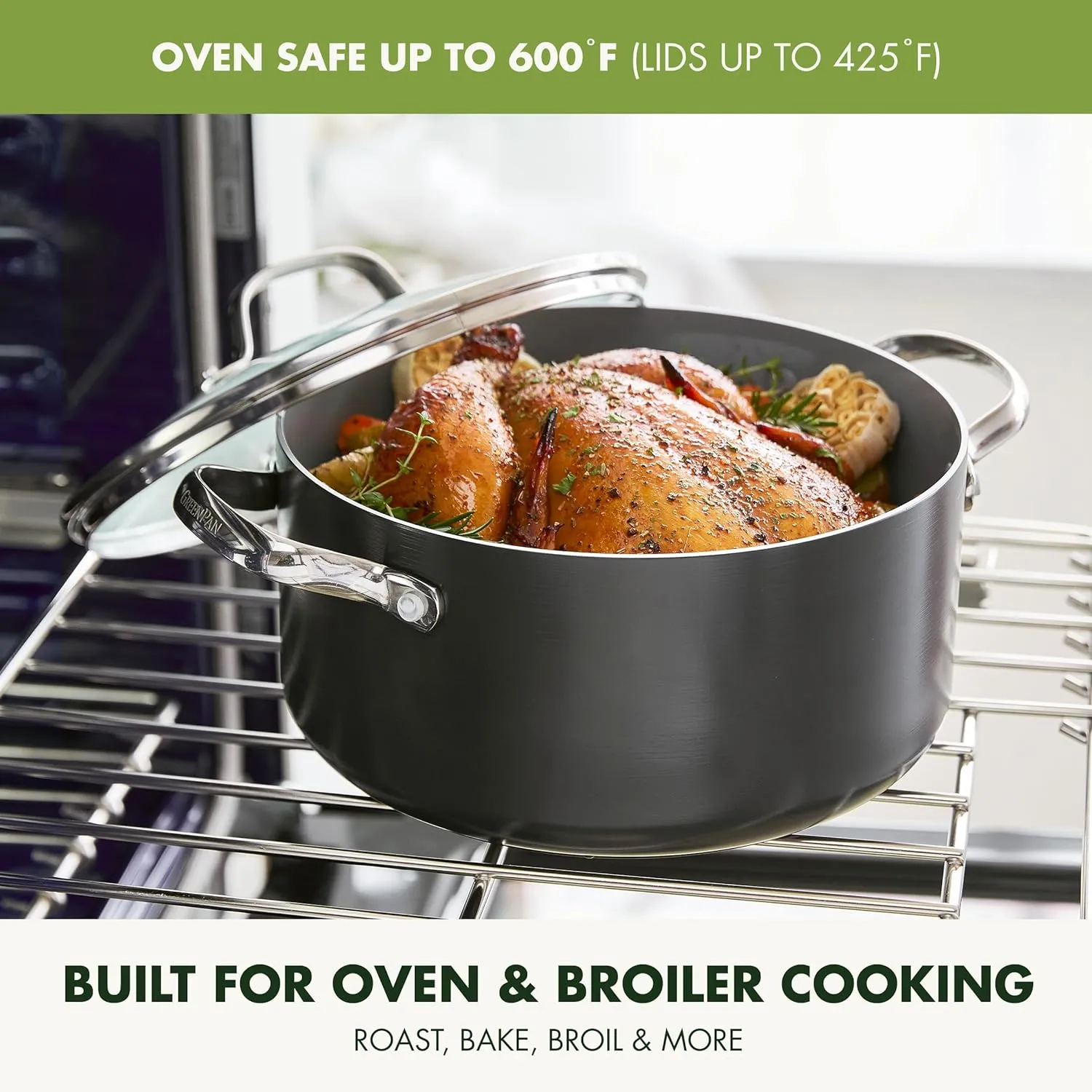 GreenPan Valencia Pro Hard Anodized Healthy Ceramic Nonstick 22 Piece Cookware Pots & Pans Set, Fry Grill, Griddle, Saute & Sauce Pans, Stockpot,Lids, PFAS-Free, Induction, Dishwasher & Oven Safe,Gray