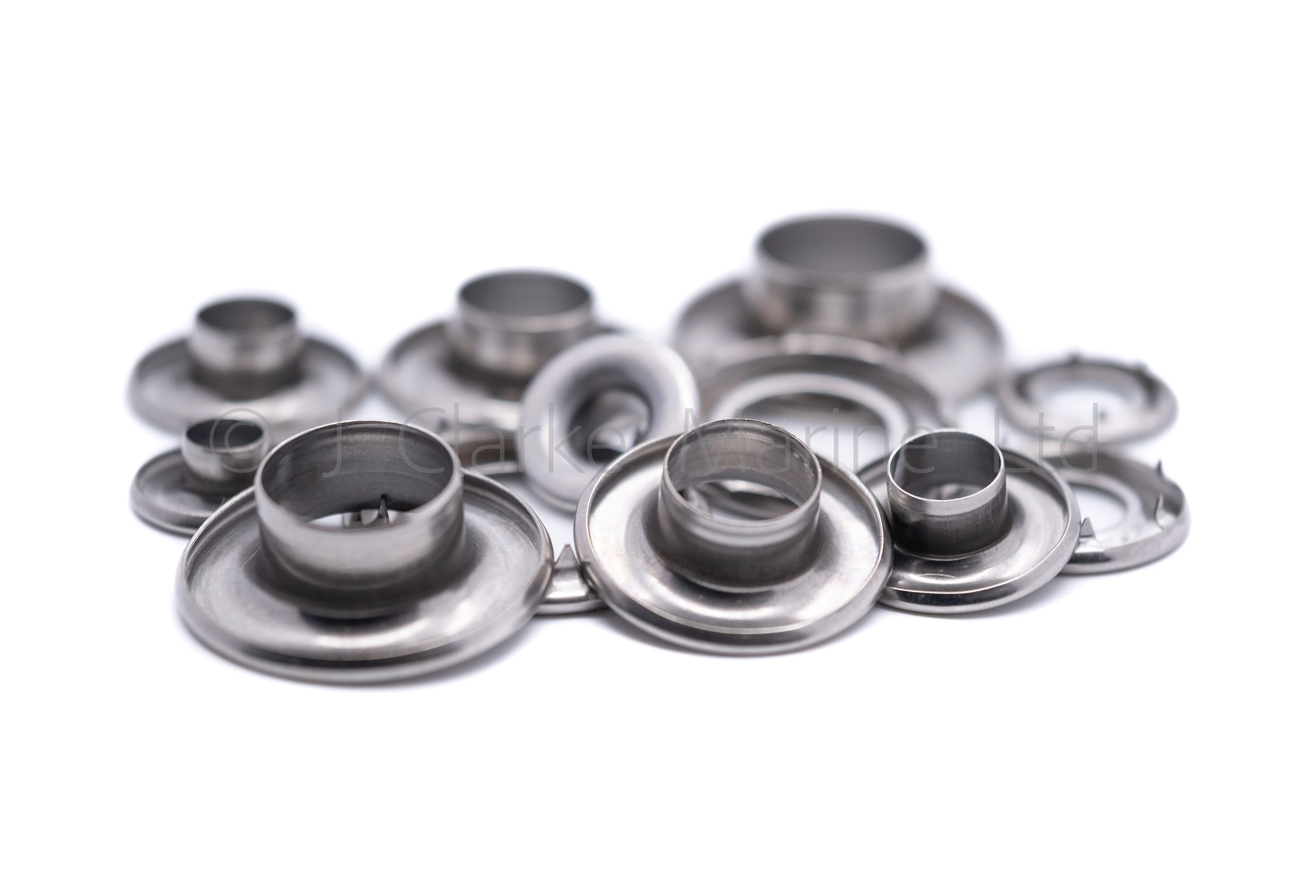 Grommets eyelets marine grade stainless steel rolled rim heavy duty 7mm - 16mm