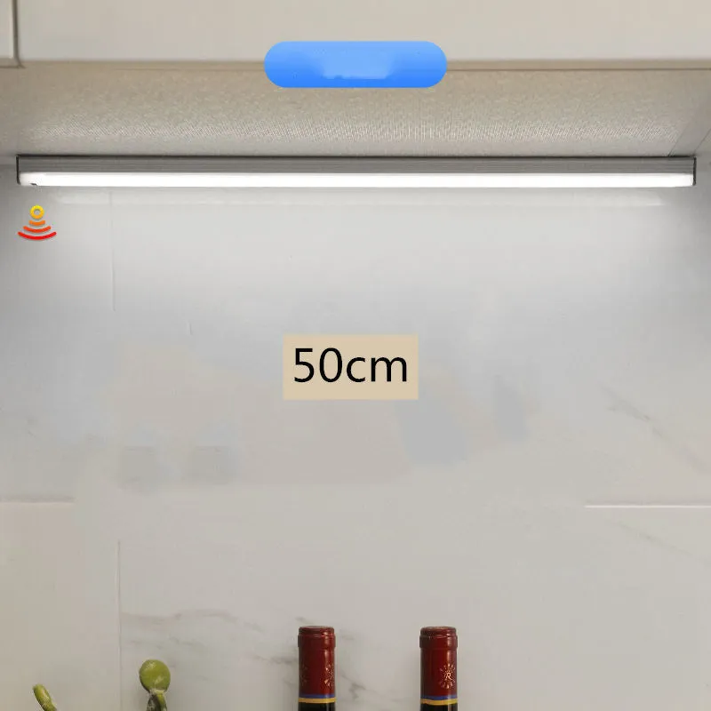 Hand-Scanning Induction Cabinet Lamp Strip Led Rechargeable Wireless Wiring-Free Self-Adhesive Magnetic Suction Kitchen Wardrobe Wine Cabinet Lamp Strip