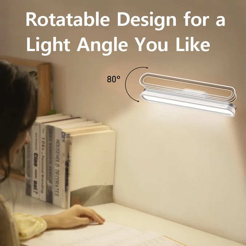 Hanging Magnetic LED Table Lamp Chargeable Stepless Dimming Desk Lamp Cabinet Light  For Closet Wardrobe USB Night Light