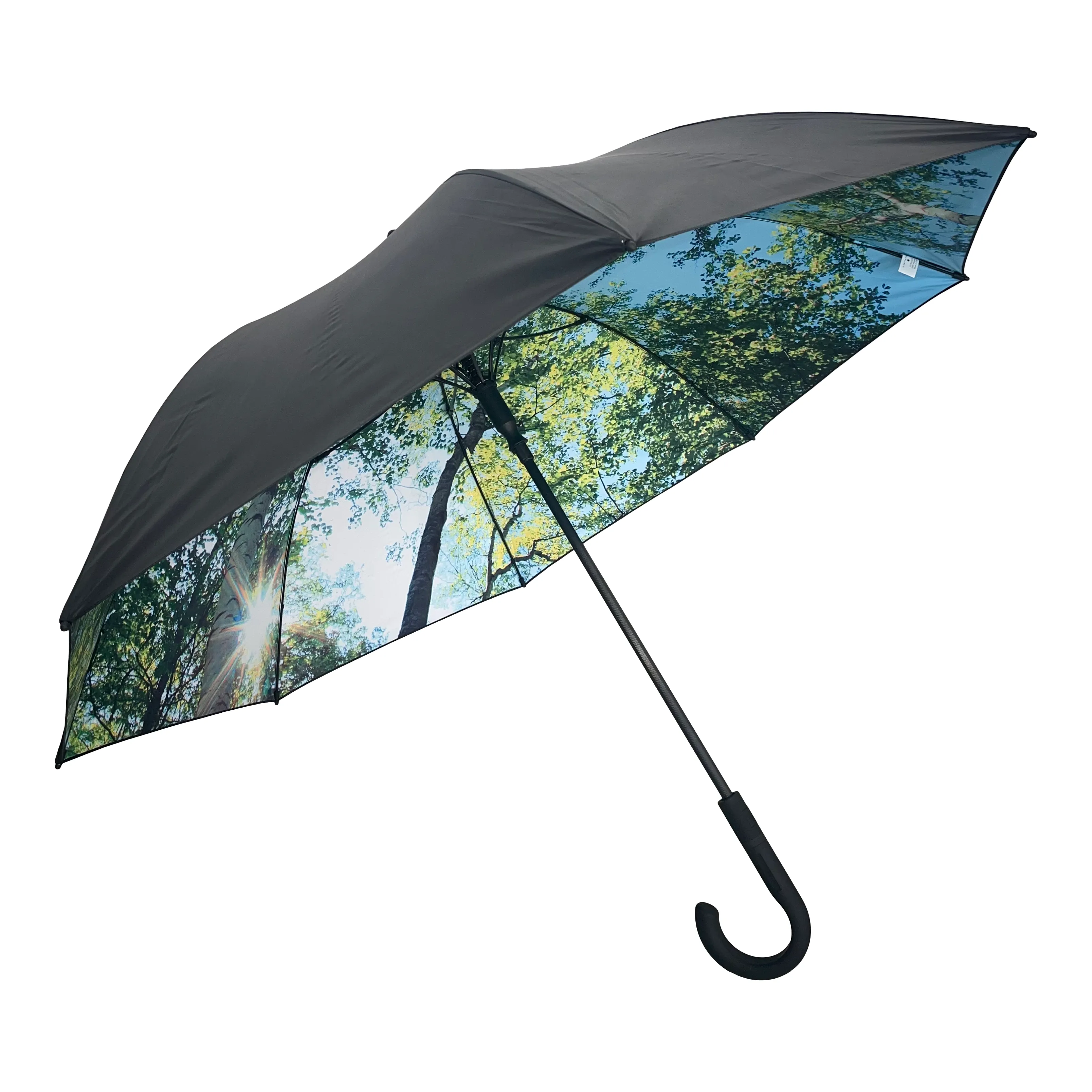 HAPPYSWEEDS - Large stick umbrella - SKY LAKE - Windproof og UPF50