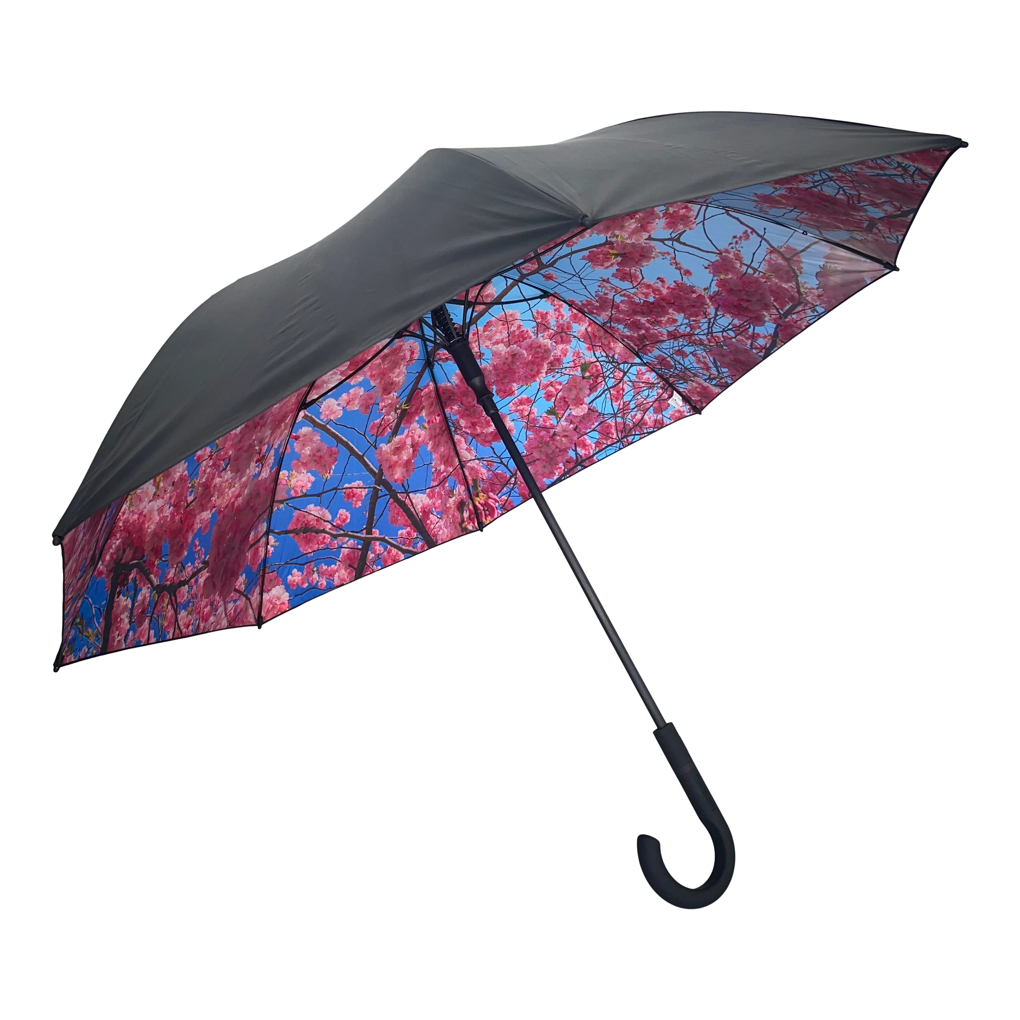 HAPPYSWEEDS - Large stick umbrella - SKY LAKE - Windproof og UPF50
