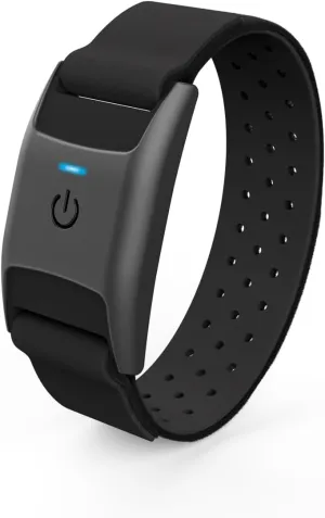 Heart Rate Monitor Armband, Accurate Comfort Easy to Wear Dual ANT  BLE Bluetooth Wrist Fitness Tracking Compatible with Polar Wahoo Peloton NordicTrack Garmin Watch