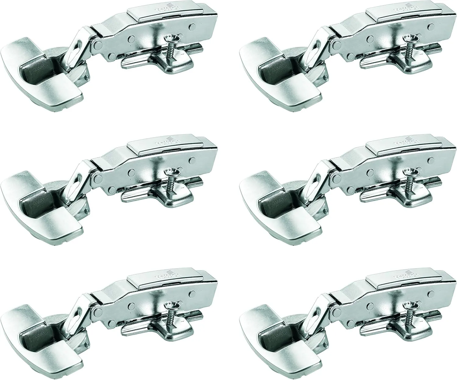 Hettich 9219541 Sensys Pot Hinge for Door Thickness 15-22 mm Perfect Dampening (Pack of 6), Nickel-Plated